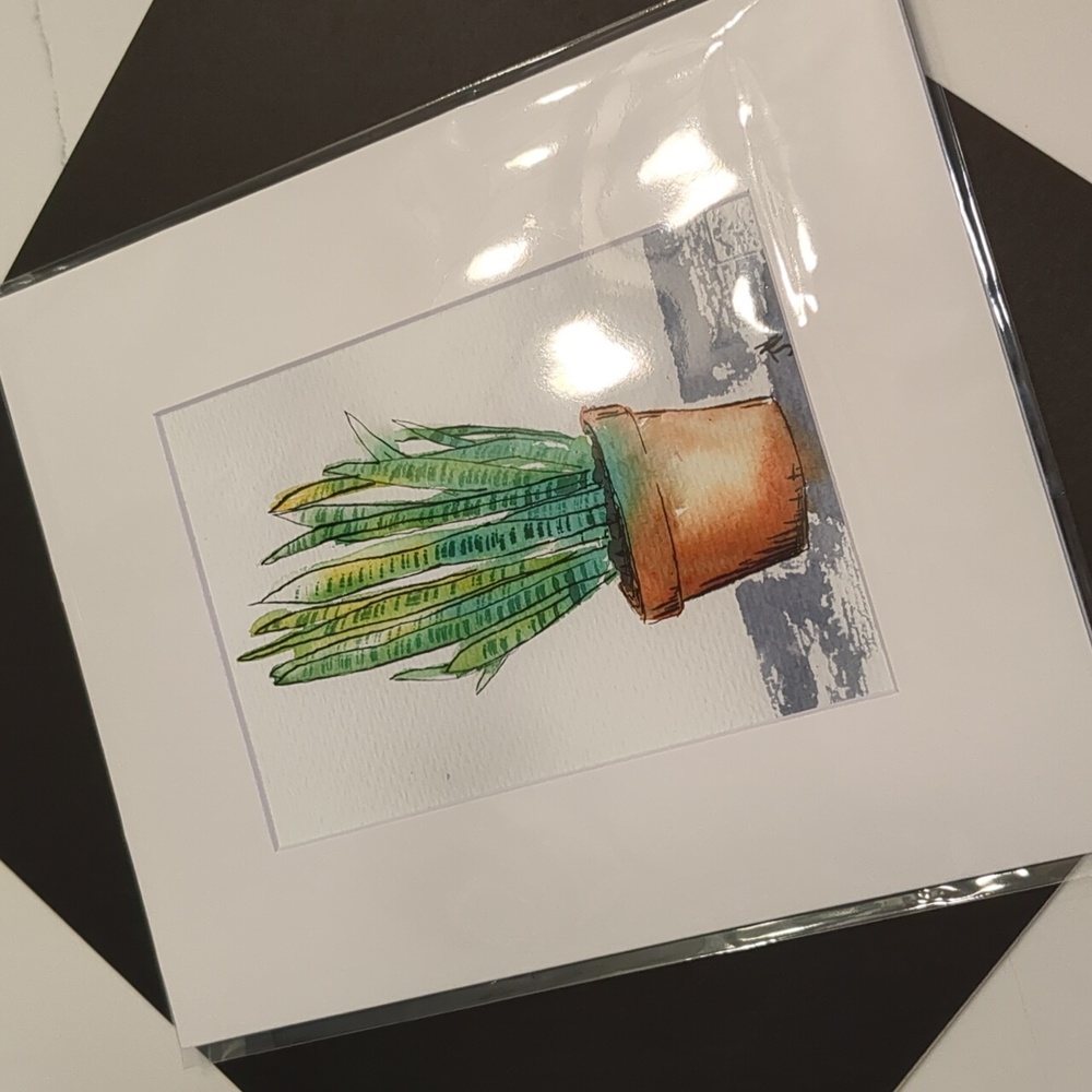 🎨Matted Art Print of Original Watercolour Painting - Picture 4 of 4